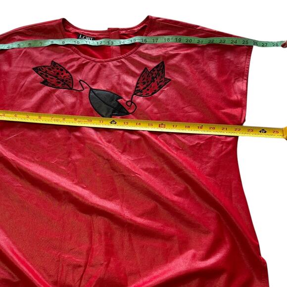 Lori of California Vintage Red Statement Blouse - Picture 3 of 8